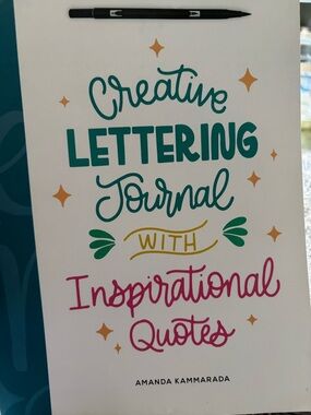 Creative Lettering Journal with Inspirational Quotes